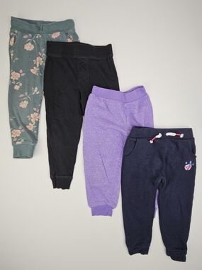 5/$25 Girls 3T Jogger Sweatpants Bundle OshKosh Joe Fresh George